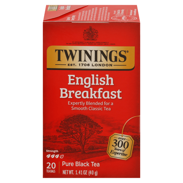 Save on Twinings of London Classics English Breakfast Black Tea Bags Order Online Delivery
