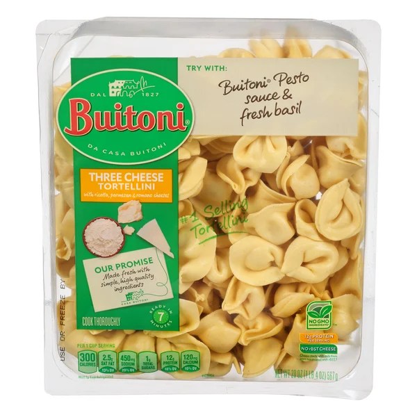 Buitoni Tortellini (Mixed Cheese) calories, carbs & nutrition facts.
