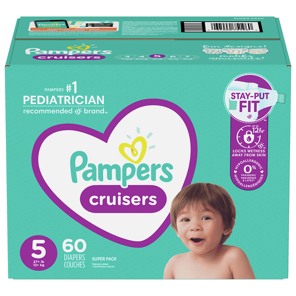 Save on Pampers Cruisers Size 5 Diapers 27+ lbs Order Online Delivery