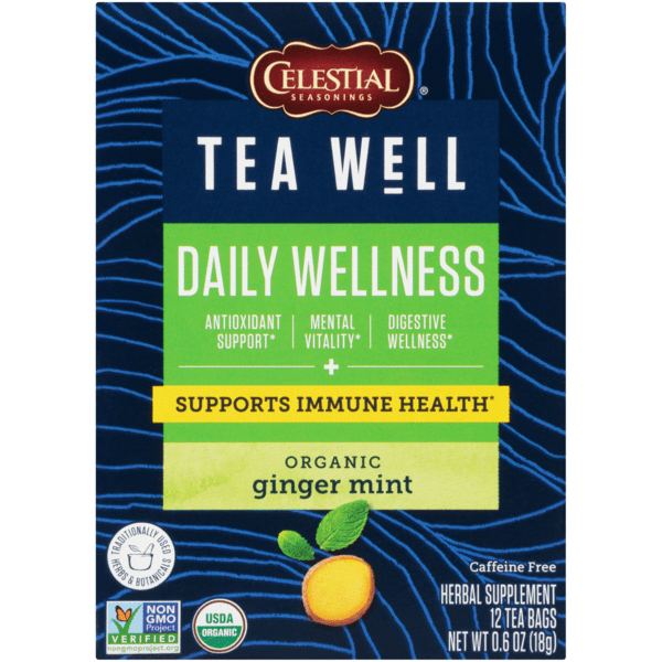 Save on Celestial Seasonings Tea Well Ginger Mint Herbal Tea Bags