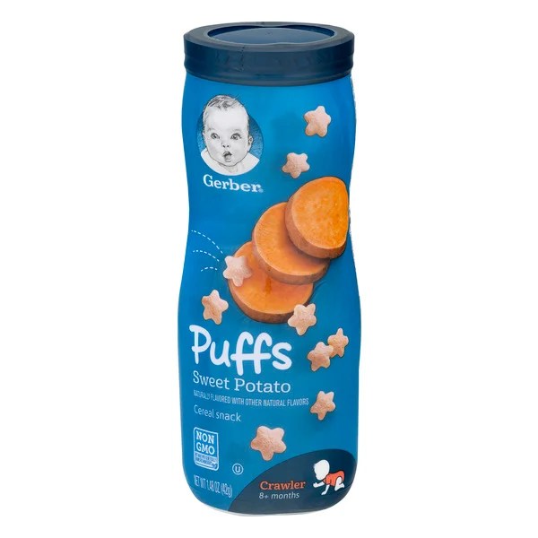 Save on Gerber Puffs Cereal Snack Sweet Potato Order