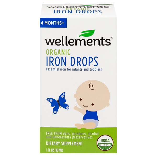 Save on Wellements Organic Iron Drops Order Online Delivery Giant