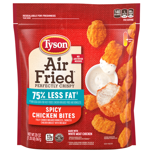 Save on Tyson Air Fried Spicy Chicken Bites Frozen Order Online