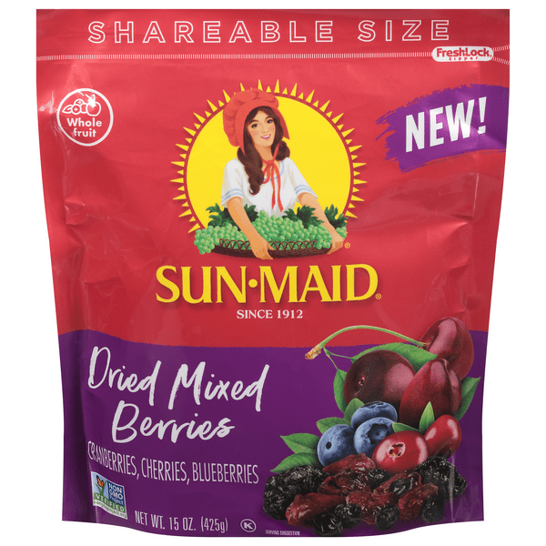 Save on SunMaid Mixed Berries Dried Order Online Delivery Stop & Shop