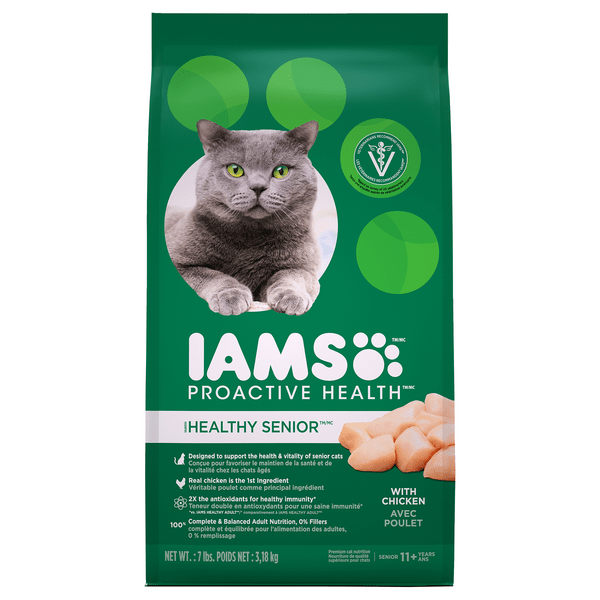 Save on IAMS ProActive Health Healthy Senior Dry Cat Food with Chicken