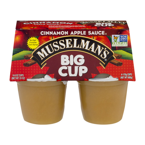 Save on Musselman's Applesauce Big Cups Cinnamon 4 ct Order Online