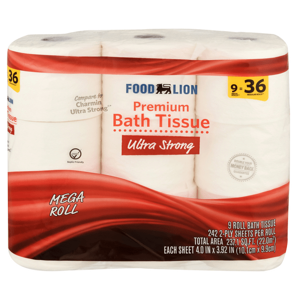 Save on Food Lion Premium Ultra Strong Toilet Paper Mega Roll 2Ply Order Online Delivery Food