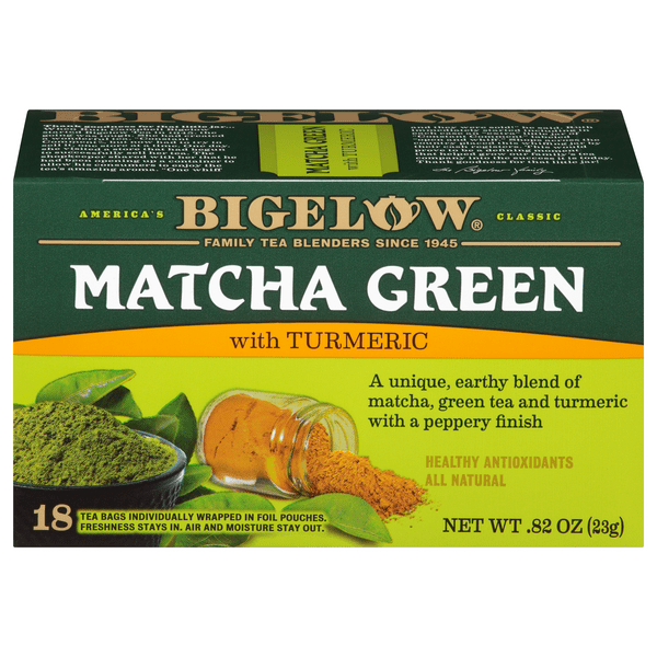 Save on Bigelow Matcha Green with Turmeric All Natural Tea Bags Order