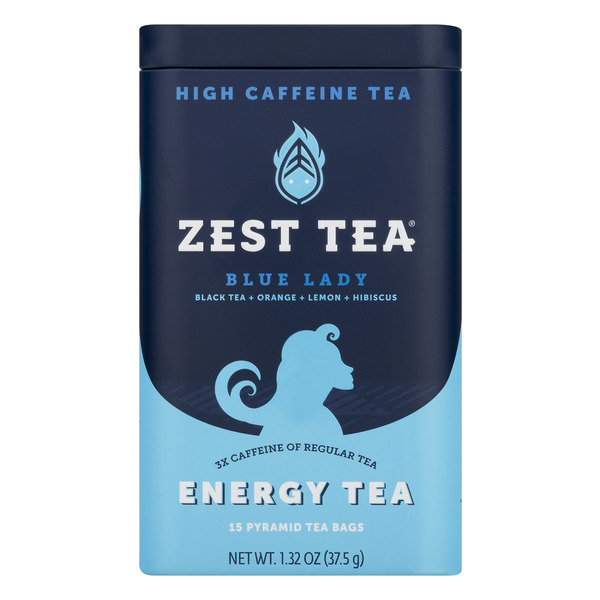 Save on Zest Tea Blue Lady High Pyramid Tea Bags Caffeine Order Online