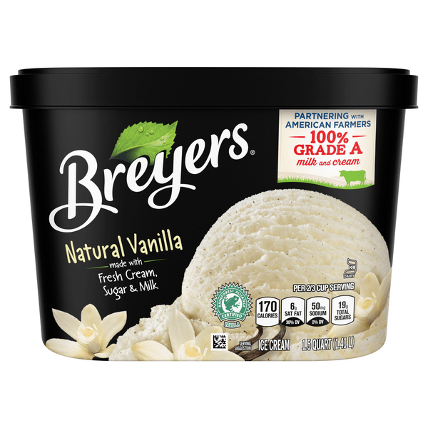 Save on Breyers Ice Cream Natural Vanilla Order Online Delivery GIANT