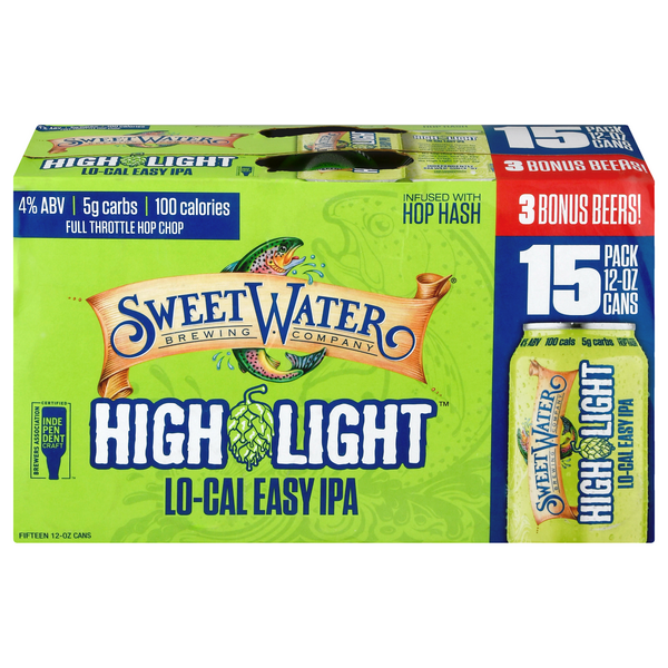 Save on SweetWater High Light LoCal Easy IPA 15 pk Order Online Delivery GIANT