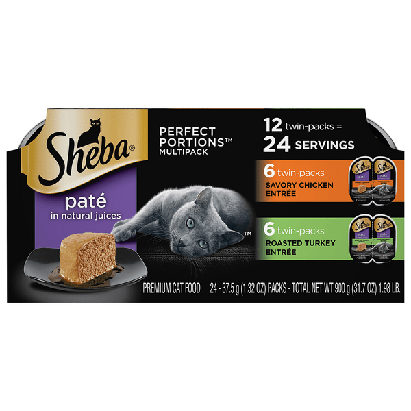 Save on Sheba Perfect Portions Wet Cat Food Pate Chicken & Turkey 12