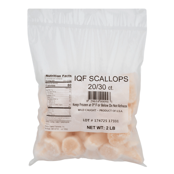 Frozen Scallops Nutrition Facts Tutor Suhu
