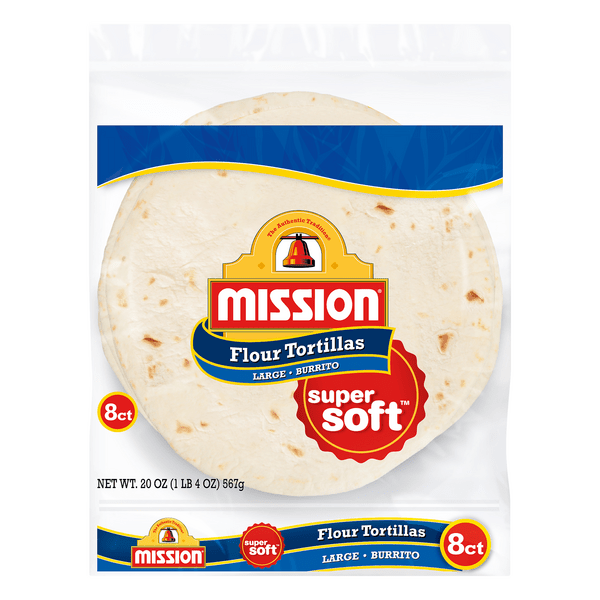 Save on Mission Flour Tortillas Burrito Size Large 8 ct Order Online