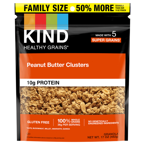 Save on KIND Healthy Grains Granola Peanut Butter Clusters Gluten Free