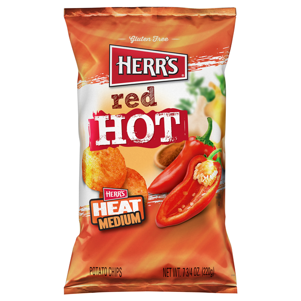 Save on Herr's Potato Chips Red Hot Gluten Free Order Online Delivery