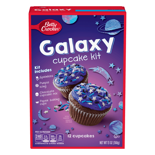 Save on Betty Crocker Galaxy Cupcake Kit 12 ct Order Online Delivery GIANT