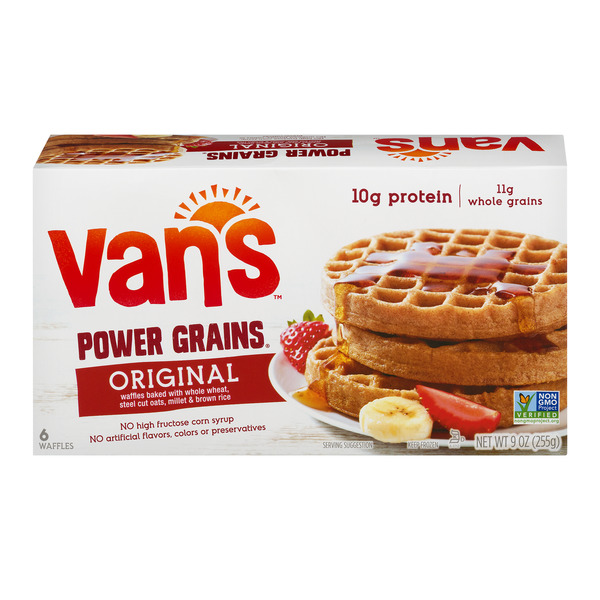 Save on Van's Power Grains Waffles Original 6 ct Order Online
