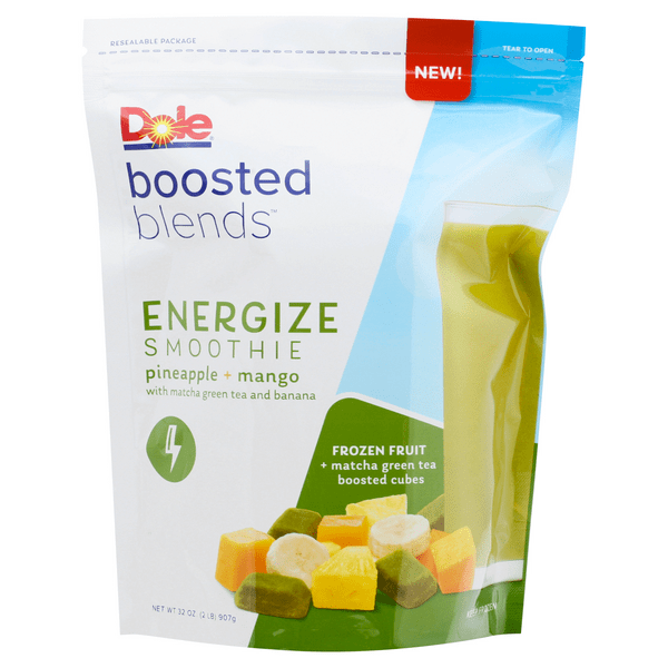 Save on Dole Boosted Blends Energize Smoothie Pineapple + Mango Frozen