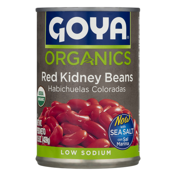 Save on Goya Organics Red Kidney Beans Low Sodium Order Online Delivery