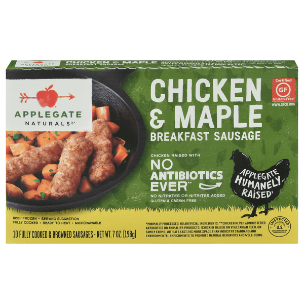 Save on Applegate Naturals Chicken & Maple Breakfast Sausage 10 ct