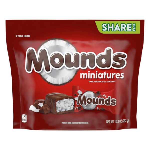 MOUNDS Dark Chocolate Coconut Standard Size Candy Bar, 46 OFF