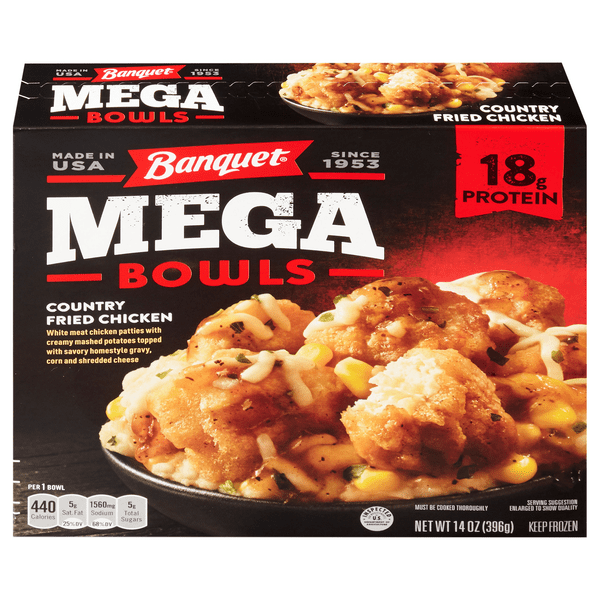Save on Banquet Mega Bowls Country Fried Chicken Order Online Delivery Stop & Shop