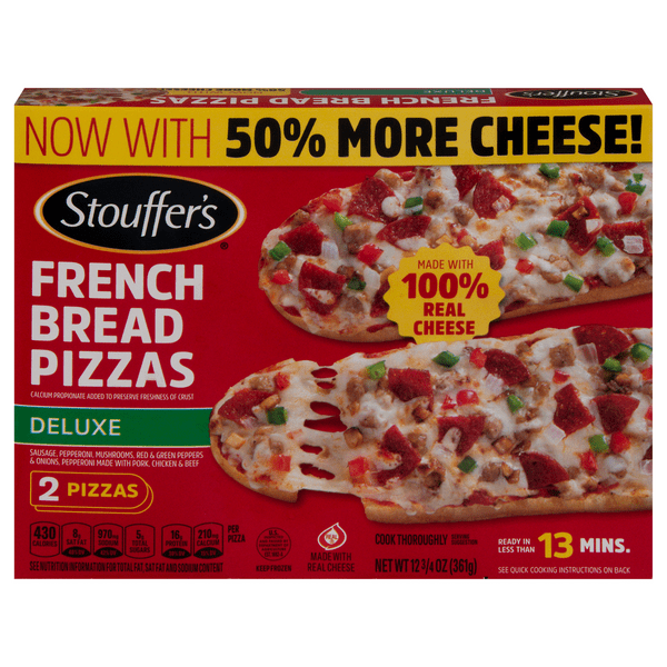 Save on Stouffer's French Bread Pizza Deluxe 2 ct Order Online