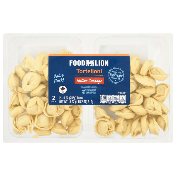 Save on Food Lion Tortelloni Pasta Italian Sausage Value Pack 2 ct