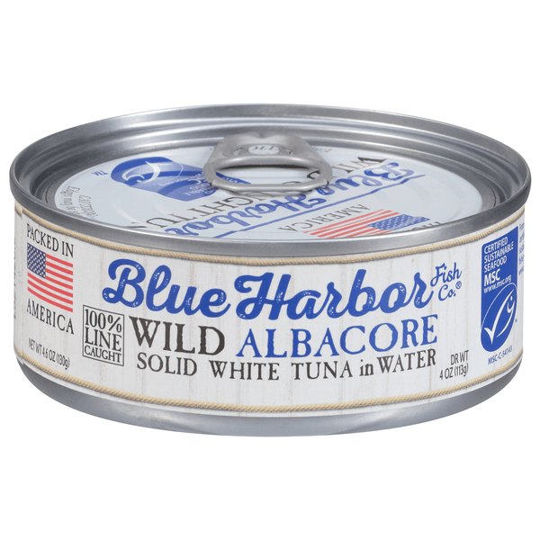 Save on Blue Harbor Fish Co. Wild Albacore Solid White Tuna in Water w