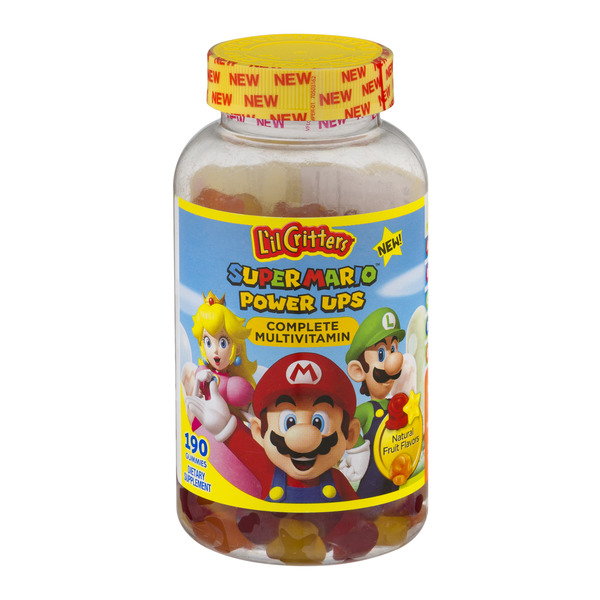 Save on L'il Critters Super Mario Power Ups Multivitamin Gummies Fruit