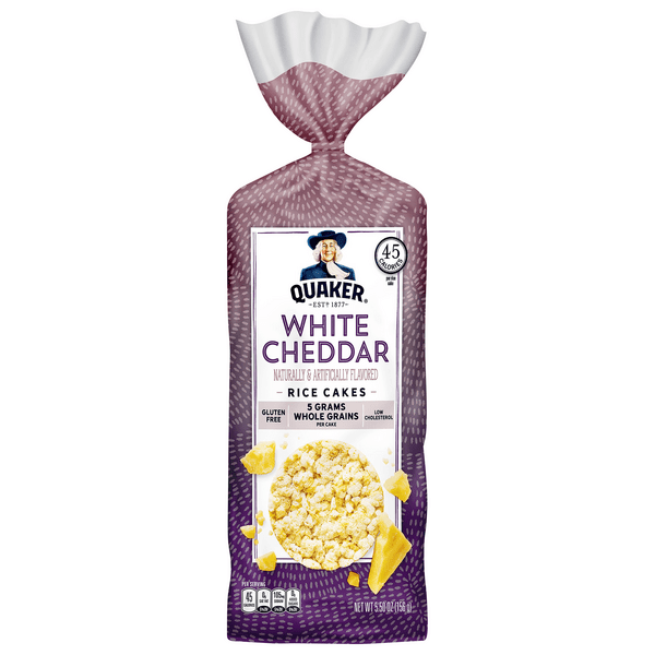Save on Quaker Rice Cakes White Cheddar Gluten Free Order Online