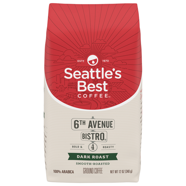 Save on Seattle's Best 6th Avenue Bistro Dark Roast Ground Coffee Order Online Delivery GIANT