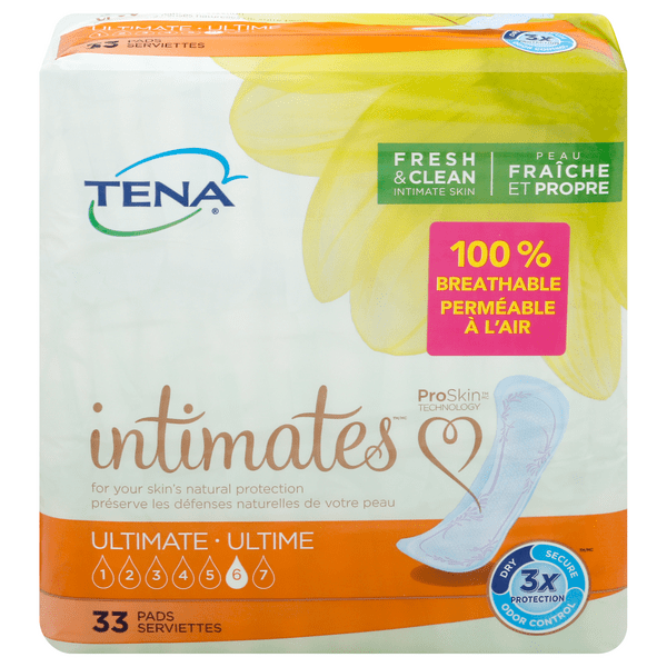 Save on Tena Intimates Incontinence Pads Ultimate 3x Protection Order