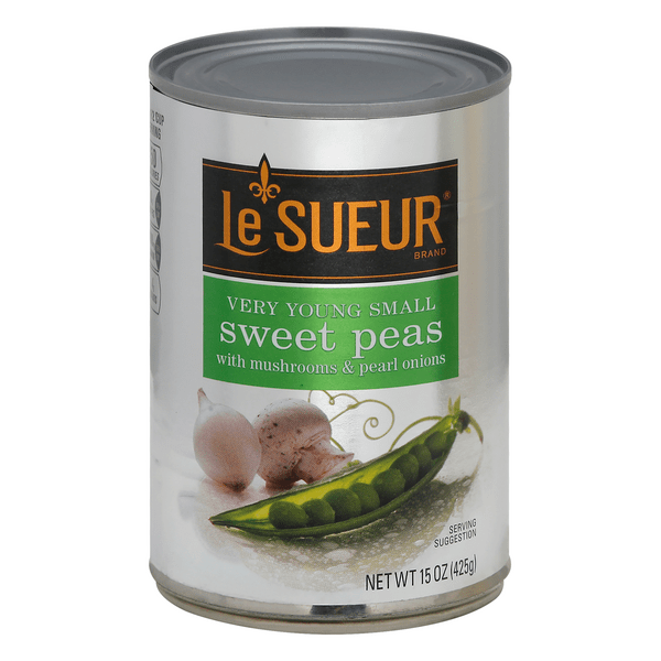 Save on Le Sueur Sweet Peas Small with Mushrooms & Pearl Onions Order