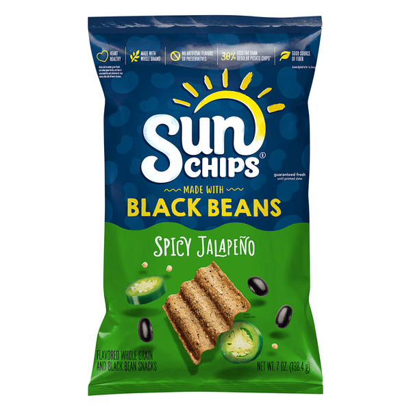 Save on Sun Chips Whole Grain & Black Bean Snacks Spicy Jalapeno Order Online Delivery Stop & Shop