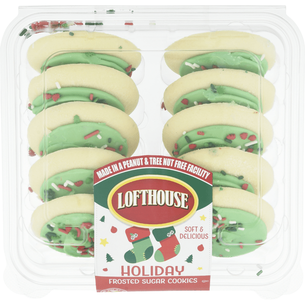 Save on Lofthouse Holiday Frosted Sugar Cookies 10 ct Order Online