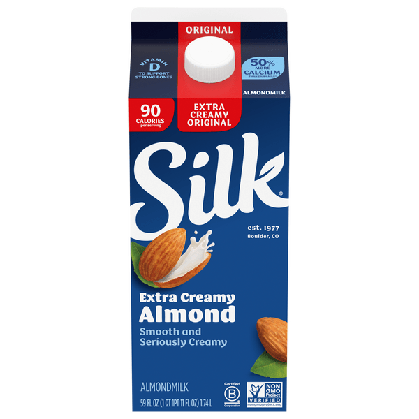 Save on Silk Almond Milk Extra Creamy Original Order Online Delivery Stop & Shop