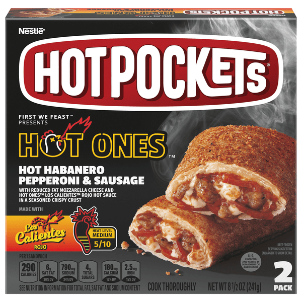 Save on Hot Pockets Hot Ones Hot Habanero Pepperoni & Sausage 2 ct