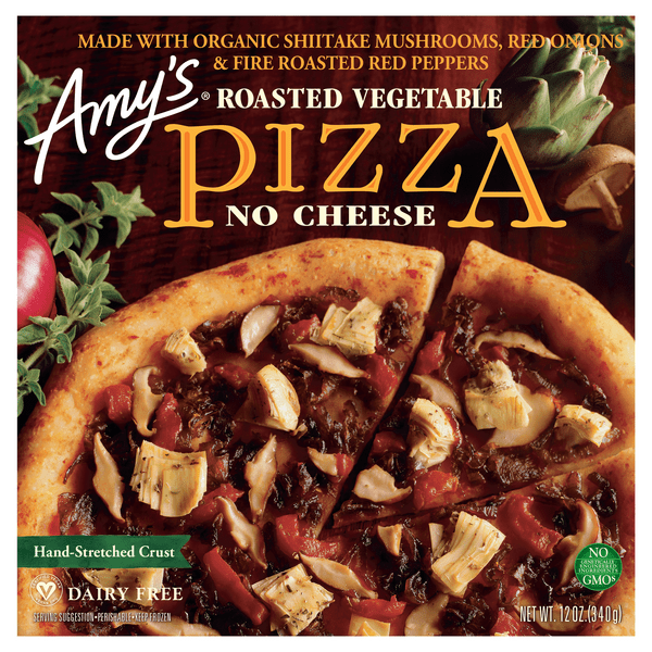 Save on Amy's Pizza Roasted Vegetable No Cheese Dairy Free Order Online