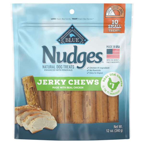 Save on BLUE Nudges Jerky Chews Dog Treats Chicken Natural Order Online