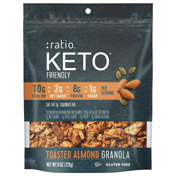 Save on Ratio Keto Friendly Granola Toasted Almond Gluten Free Order