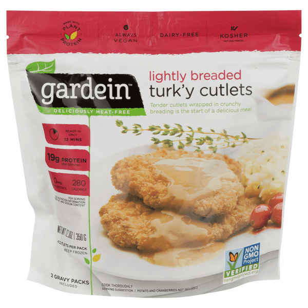 Save on Gardein PlantBased Turk'y Cutlets Lightly Breaded Order Online