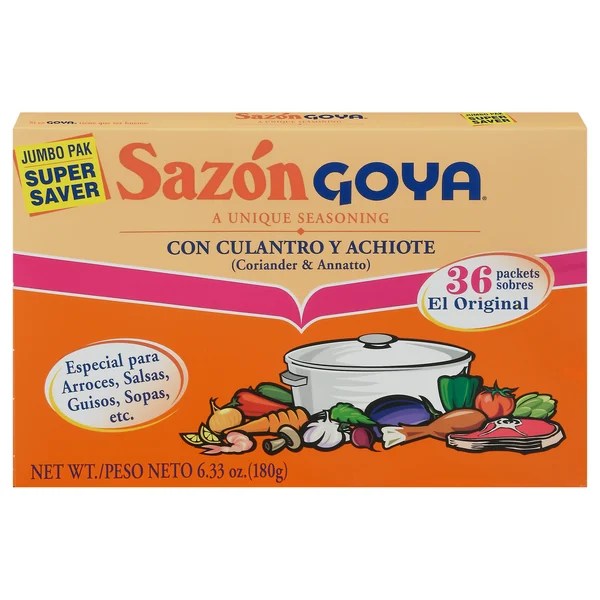 Save on Goya Sazon Coriander & Annotto Seasoning Mix Jumbo Pack Order