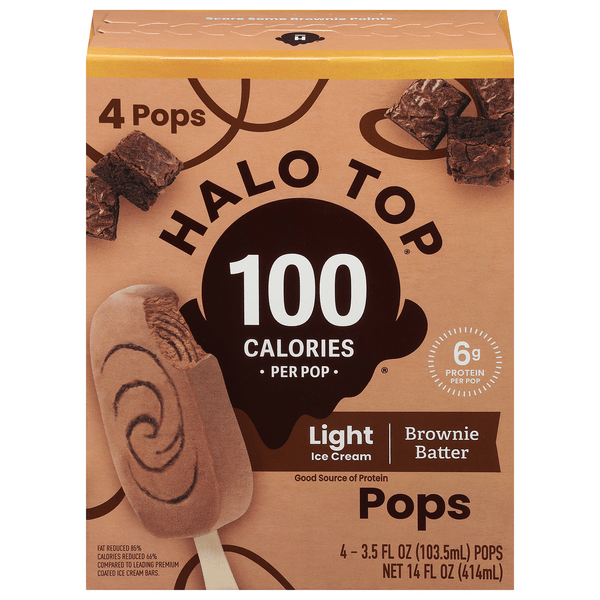 Save on Halo Top Light Ice Cream Bars Brownie Batter 4 ct Order