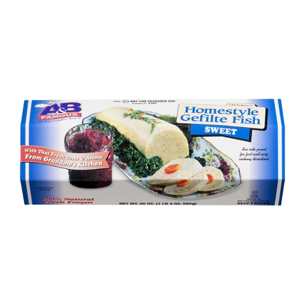 Save on A&B Famous Homestyle Gefilte Fish Sweet Frozen Order Online