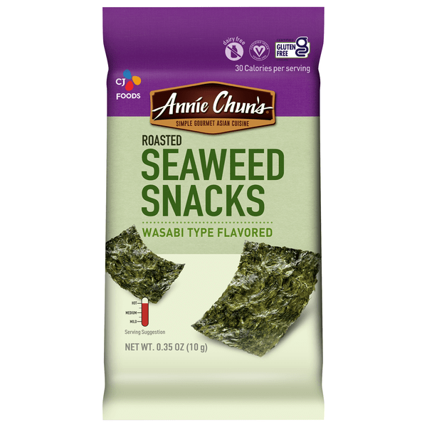 Save on Annie Chun's Asian Cuisine Roasted Seaweed Snacks Wasabi Order Online Delivery Stop & Shop
