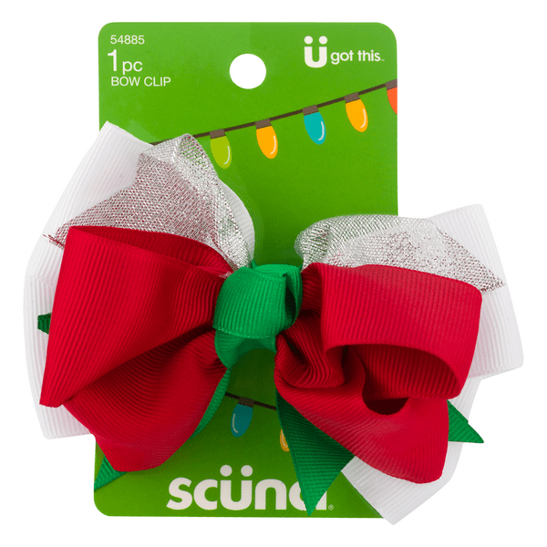 Save on Scunci Hair Bow Clip Holiday Order Online Delivery MARTIN'S