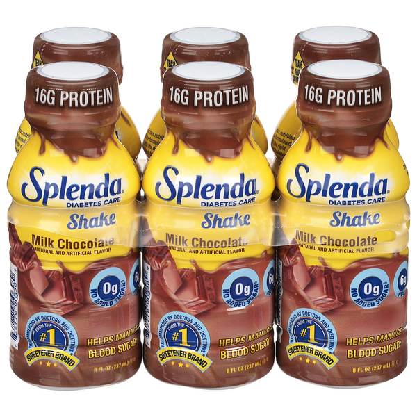 Save on Splenda Diabetes Care Shake Milk Chocolate 6 pk Order Online