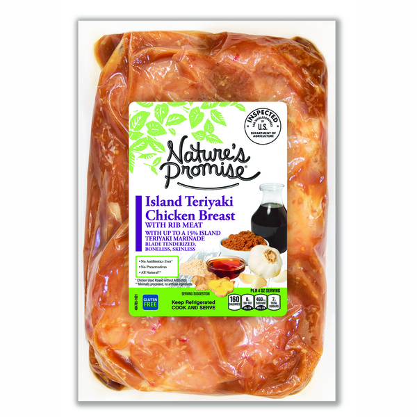 Save on Nature's Promise Chicken Breast with Rib Meat Island Teriyaki